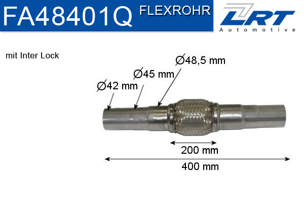 LRT Гофрированная труба, выхлопная система FA48401Q