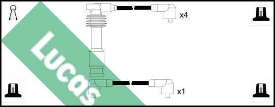 LUCAS uždegimo laido komplektas LUC4198