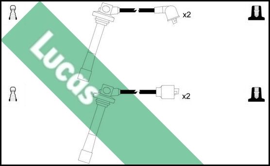 LUCAS uždegimo laido komplektas LUC4207