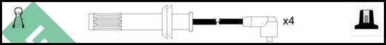 LUCAS Комплект проводов зажигания LUC4217