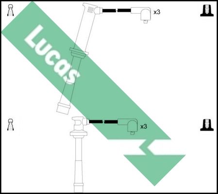 LUCAS Комплект проводов зажигания LUC4310