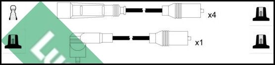 LUCAS Комплект проводов зажигания LUC4386