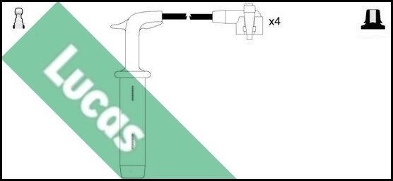 LUCAS uždegimo laido komplektas LUC4457