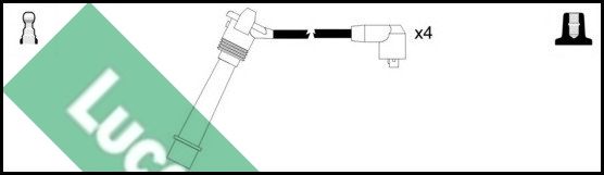 LUCAS uždegimo laido komplektas LUC4489