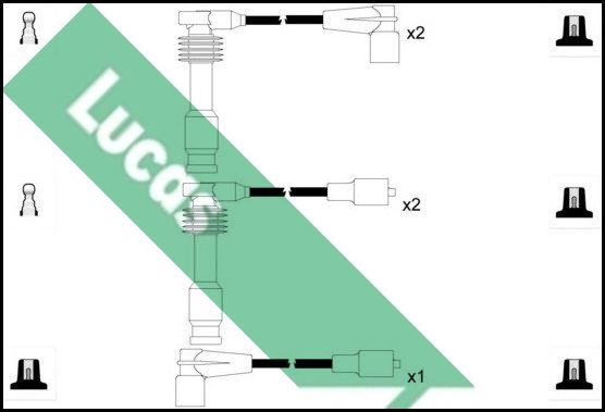 LUCAS Комплект проводов зажигания LUC4588