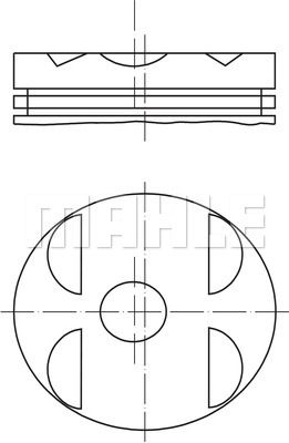 MAHLE stūmoklis 001 04 00