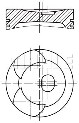 MAHLE stūmoklis 001 87 00