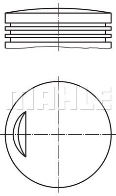 MAHLE stūmoklis 002 37 01