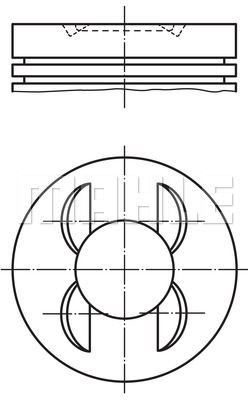 MAHLE stūmoklis 002 51 00