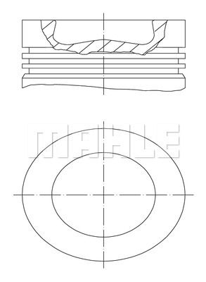 MAHLE stūmoklis 003 16 00