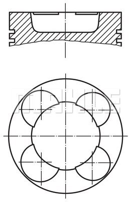 MAHLE Поршень 003 54 00