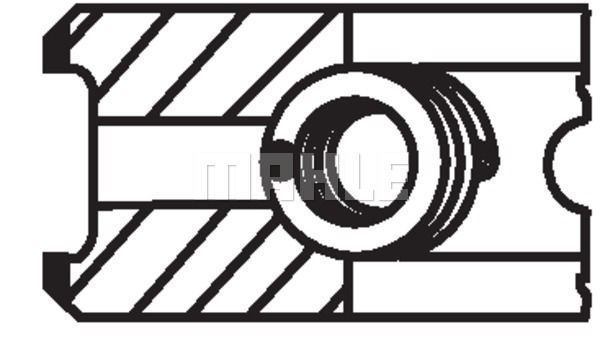 MAHLE Комплект поршневых колец 003 54 V2