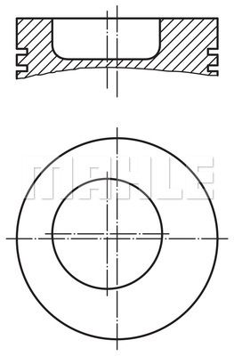 MAHLE stūmoklis 004 51 02