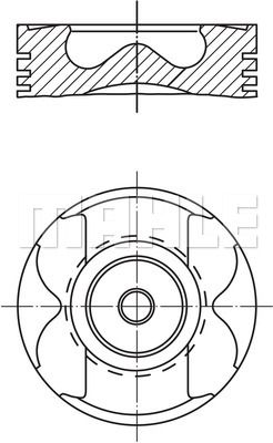 MAHLE stūmoklis 004 57 02