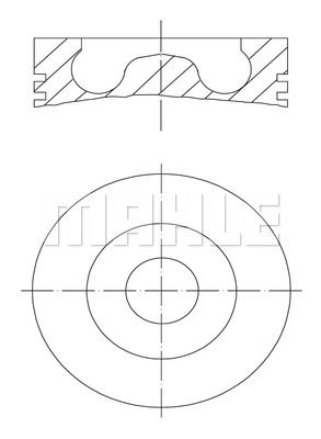 MAHLE stūmoklis 009 93 00