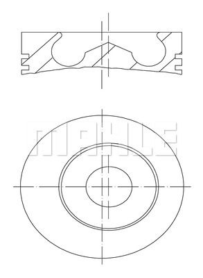 MAHLE Поршень 010 25 00