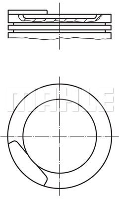 MAHLE stūmoklis 011 10 11