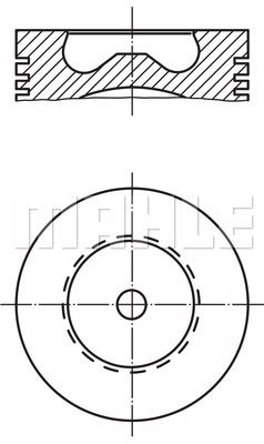 MAHLE Поршень 015 81 00