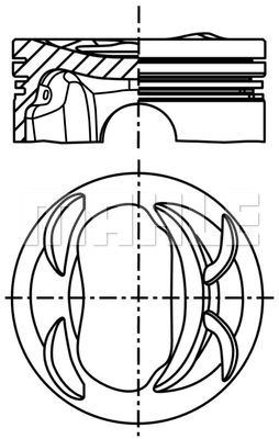 MAHLE Поршень 028 PI 00118 002