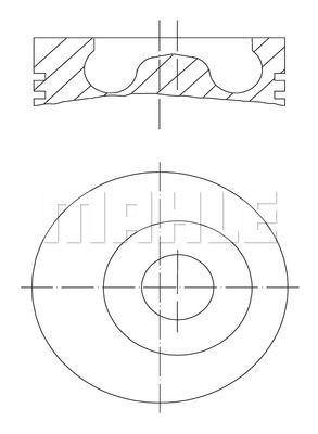 MAHLE stūmoklis 043 94 00