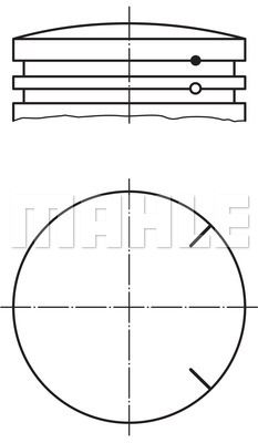 MAHLE Поршень 065 35 00