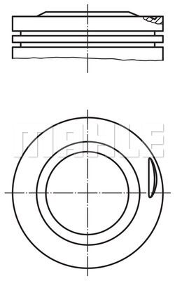 MAHLE Поршень 081 75 00