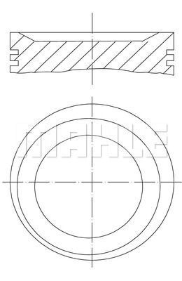 MAHLE Поршень 083 10 00