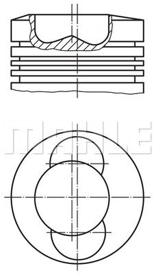 MAHLE Поршень 099 01 01