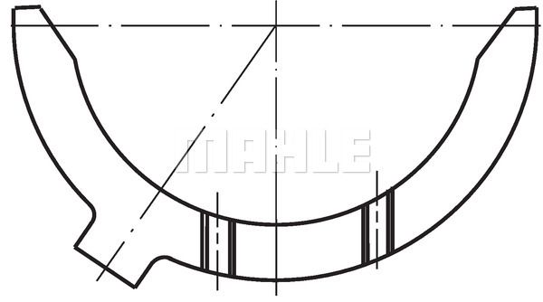 MAHLE atraminis tarpiklis, alkūninis velenas 099 AL 18737 050