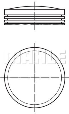 MAHLE Поршень 279 16 00