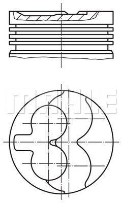 MAHLE stūmoklis 629 22 00