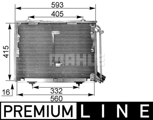 MAHLE Конденсатор, кондиционер AC 168 000P