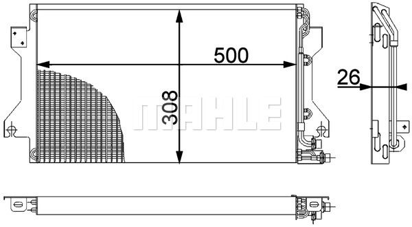 MAHLE kondensatorius, oro kondicionierius AC 239 000P