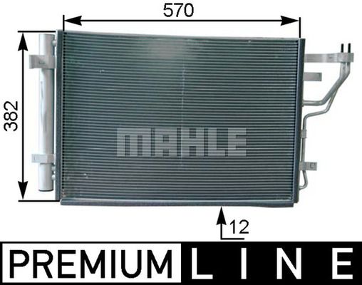 MAHLE kondensatorius, oro kondicionierius AC 442 000P