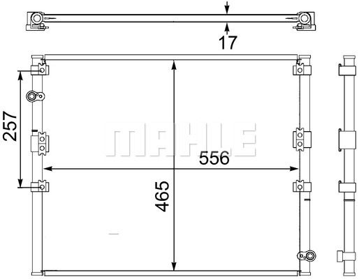 MAHLE Конденсатор, кондиционер AC 474 000S