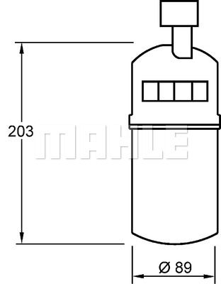 MAHLE Осушитель, кондиционер AD 275 000S