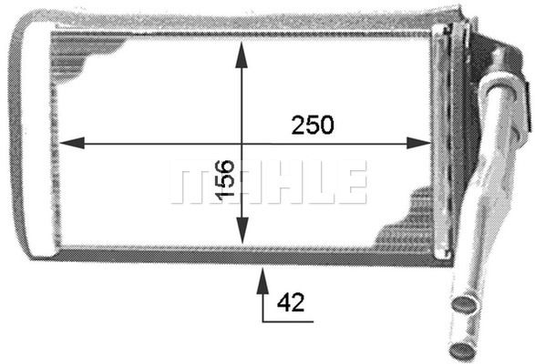 MAHLE šilumokaitis, salono šildymas AH 109 000P