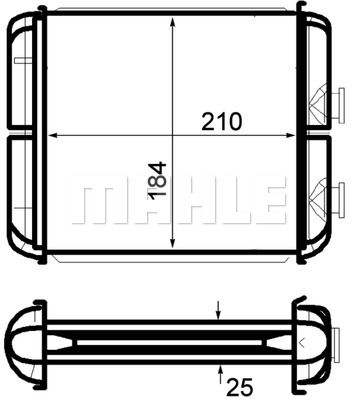 MAHLE Теплообменник, отопление салона AH 41 000P