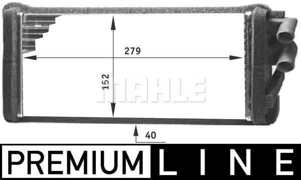 MAHLE šilumokaitis, salono šildymas AH 98 000P