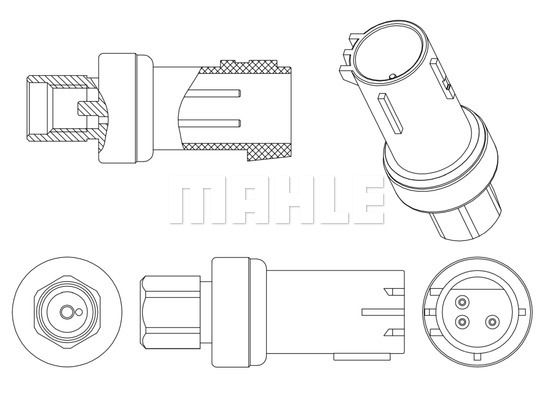 MAHLE slėgio jungiklis, oro kondicionavimas ASE 5 000P