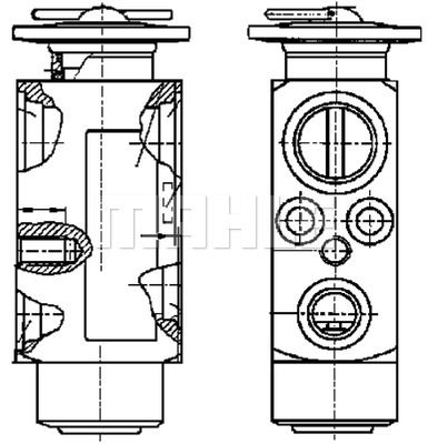 MAHLE Расширительный клапан, кондиционер AVE 88 000P