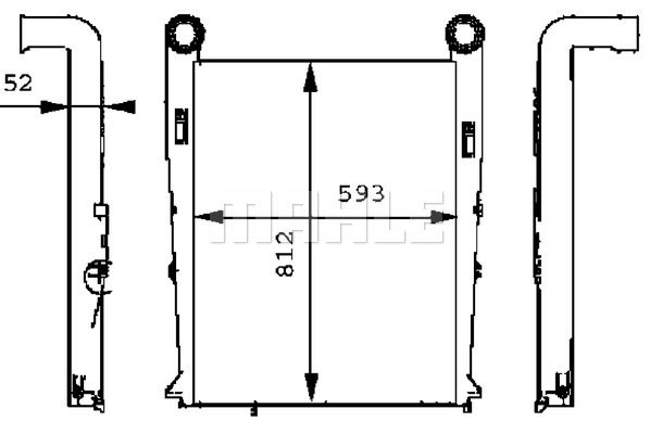 MAHLE Интеркулер CI 102 000P