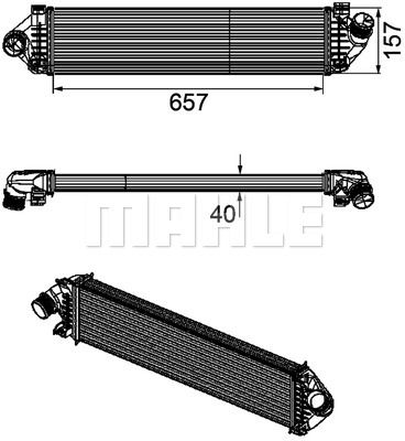 MAHLE Интеркулер CI 190 000P