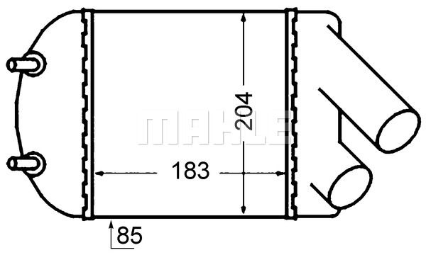 MAHLE Интеркулер CI 344 000S