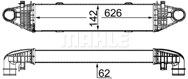 MAHLE tarpinis suslėgto oro aušintuvas, kompresorius CI 358 000S