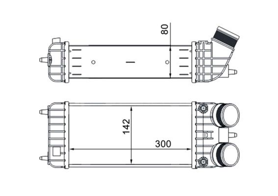 MAHLE tarpinis suslėgto oro aušintuvas, kompresorius CI 418 000S