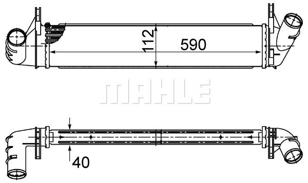 MAHLE Интеркулер CI 495 000S