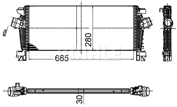 MAHLE Интеркулер CI 509 000S