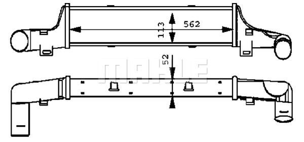 MAHLE Интеркулер CI 52 000P
