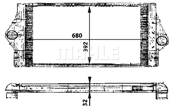 MAHLE tarpinis suslėgto oro aušintuvas, kompresorius CI 58 000P